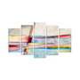 Wallity Set de 5 Piezas de Pintura Decorativa de MDF 5ABSMDF-51 Multicolor